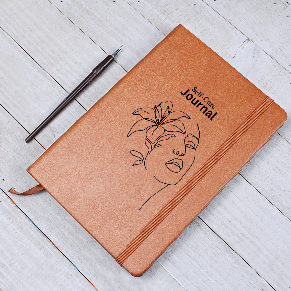 PoshInspire™ Self-Care Vegan Leather Journal | Custom Printed and Lightweight