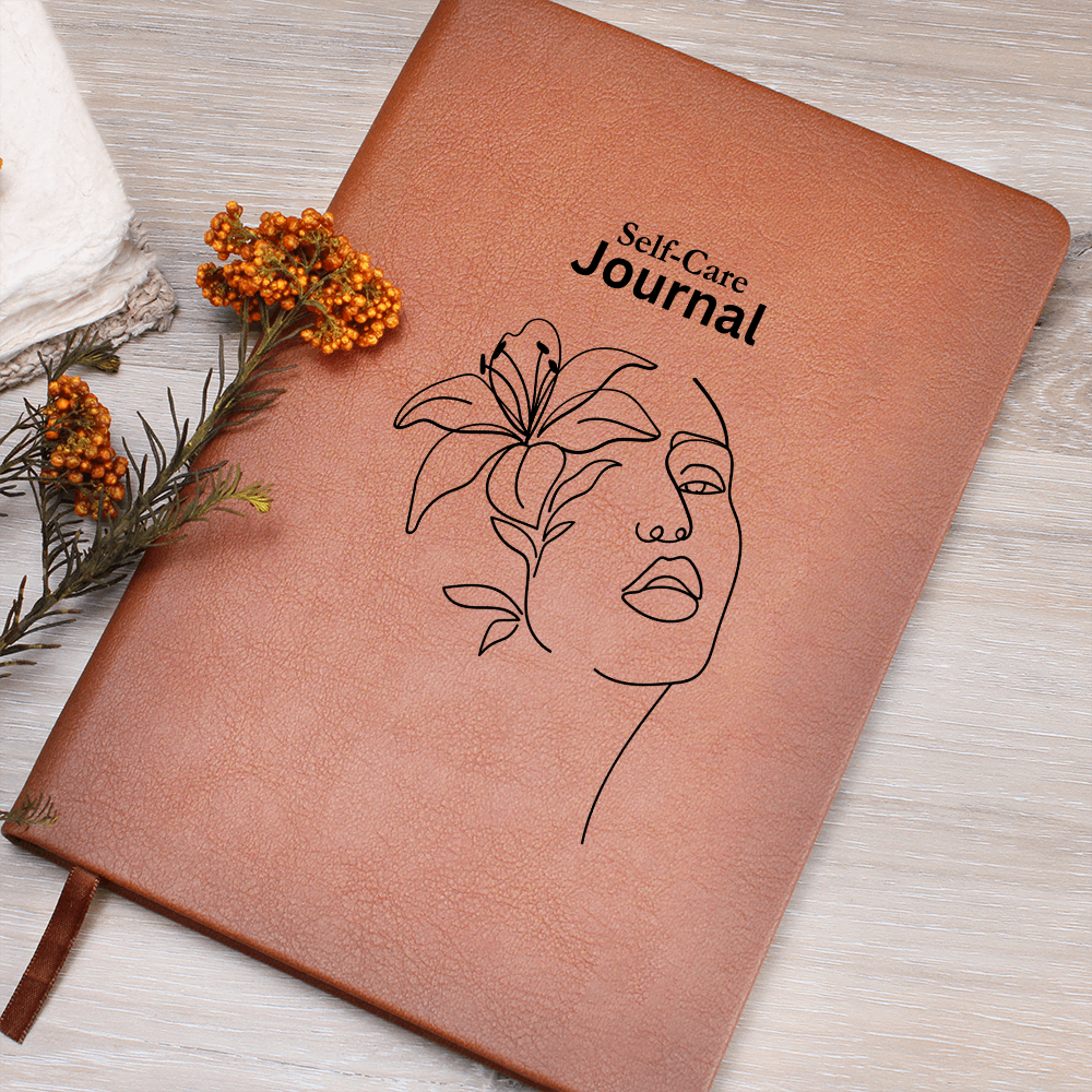 PoshInspire™ Self-Care Vegan Leather Journal | Custom Printed and Lightweight