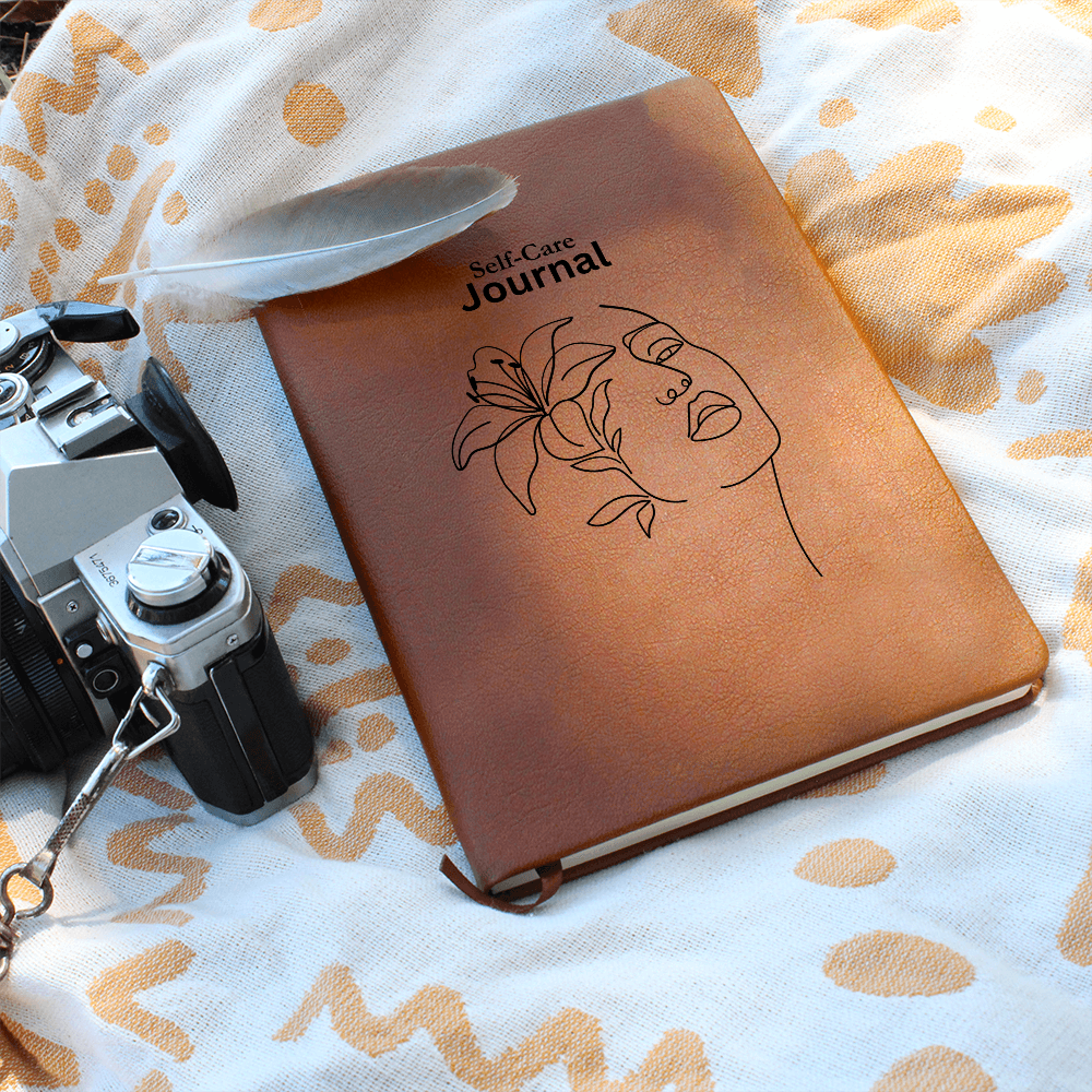 PoshInspire™ Self-Care Vegan Leather Journal | Custom Printed and Lightweight