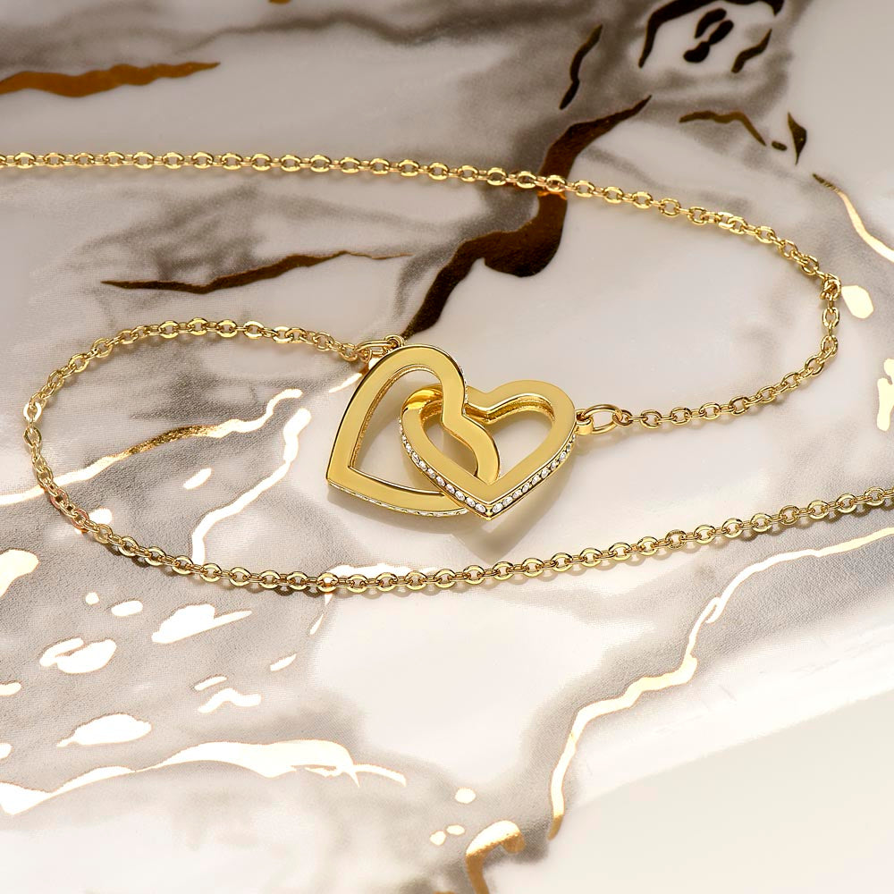 PoshShimmer™ Interlocking Hearts Necklace for Daughter | A Mother’s Eternal Love