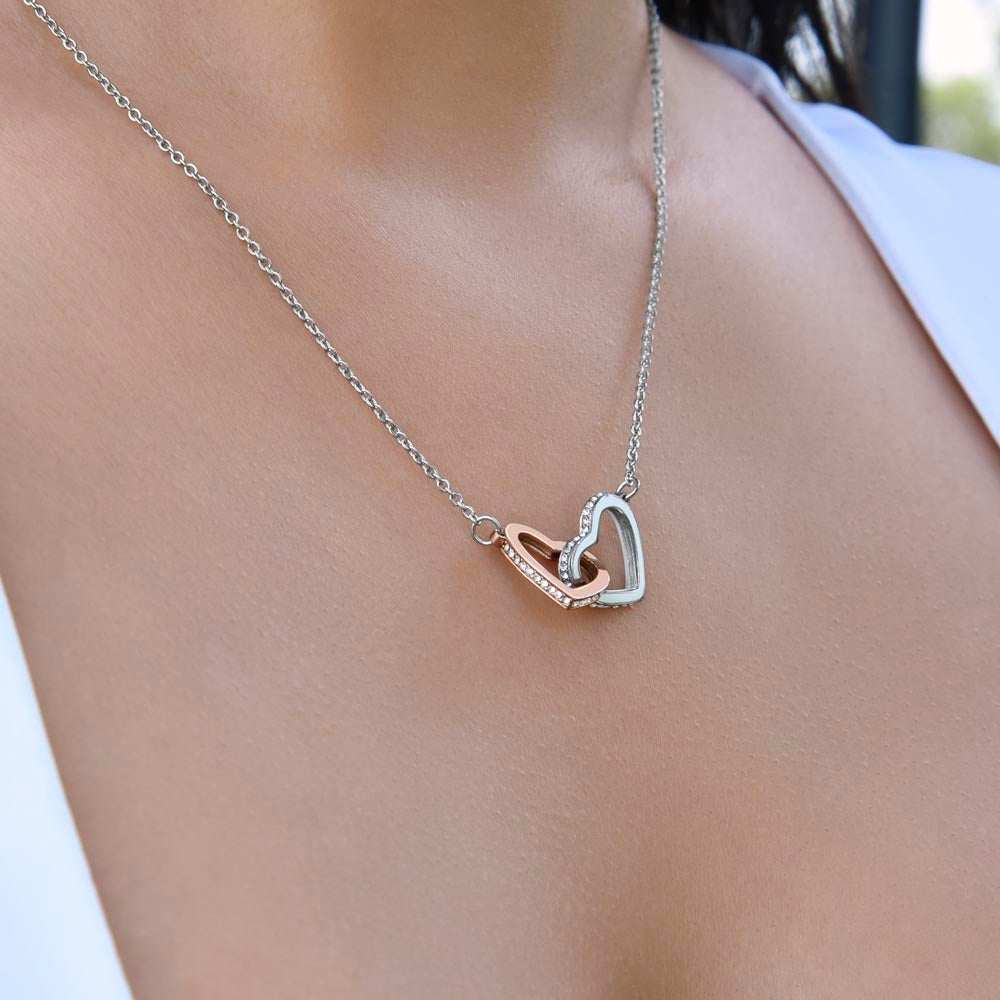 PoshShimmer™ Interlocking Hearts Necklace for Daughter | A Mother’s Eternal Love