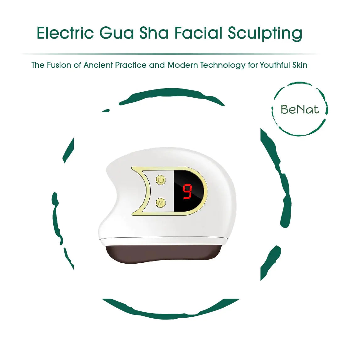 PoshAura™ Lift, Sculpt & Glow Kit | LED Therapy, Gua Sha, & Microcurrent for Youthful Skin