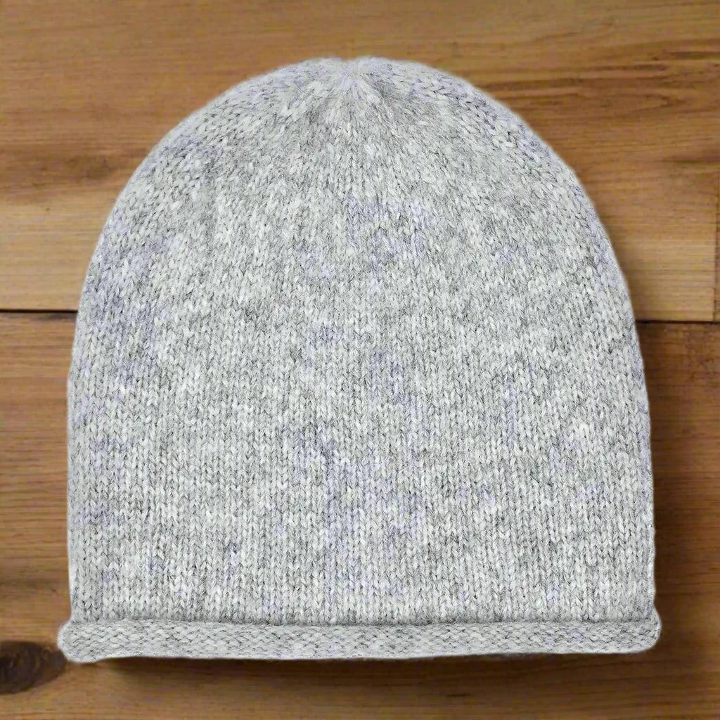 PoshWinter™ Gray Essential Knit Alpaca Beanie | Luxuriously Soft & Comfortable