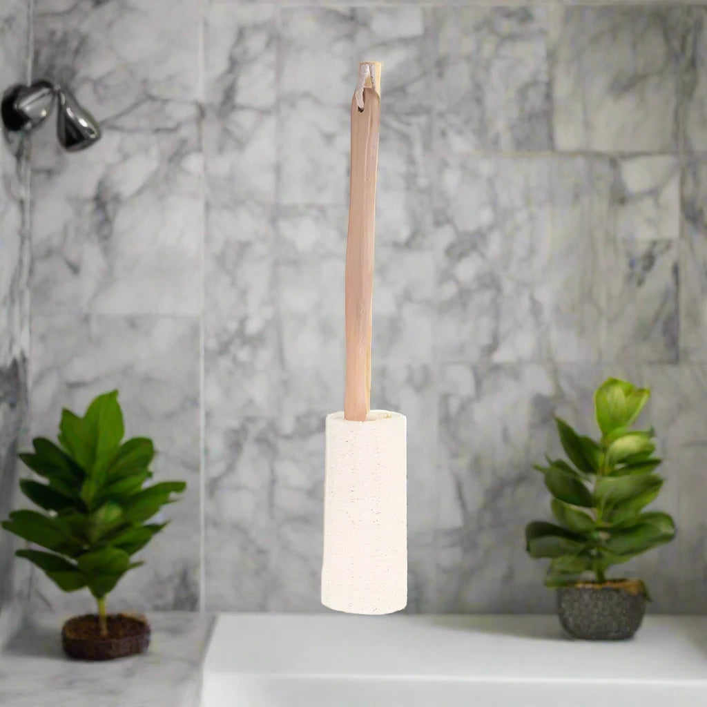 PoshNaturals™ Loofah Bath Brush w/ Long Handle | Eco-Friendly, All-Natural Exfoliation