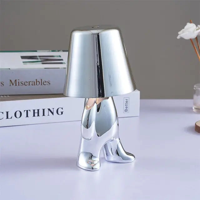 PoshInteriors™  Golden Man LED Touch Lamp | Light Up Your World in Style