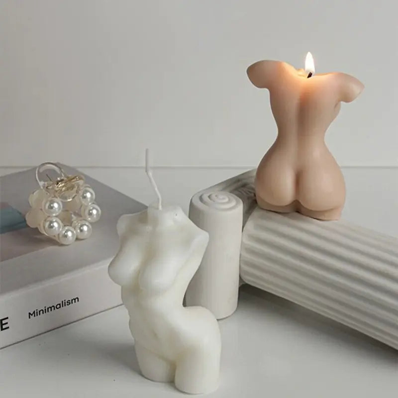 PoshInteriors™ Artistic Body Candles | Sculptural Elegance & Warm Ambiance